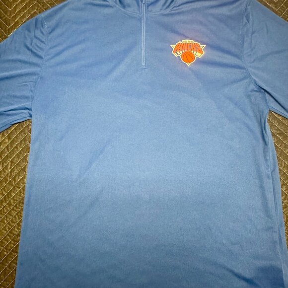 New York Knicks NBA Ultra Game‎ Pullover Shirt Long Sleeve Blue XXL - Picture 4 of 6